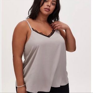 Torrid Sophie satin and lace cami